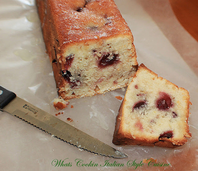 this is a bing cherry quick bread loaf made from scratch