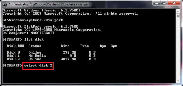 COMO FORMATAR O DISCO RÍGIDO USANDO O PROMPT DE COMANDO?