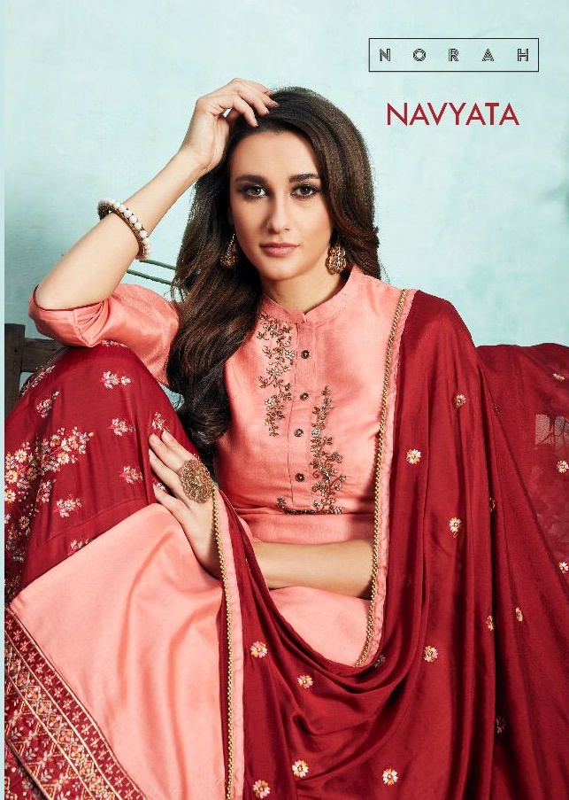 Neha Fashion Navyata Tussar Silk Wedding Salwar Kameez Collection