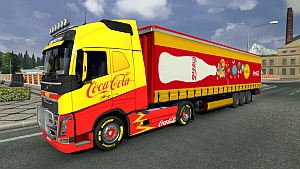Coca Cola Volvo skin and trailer updated Coca Cola Volvo skin and trailer updated