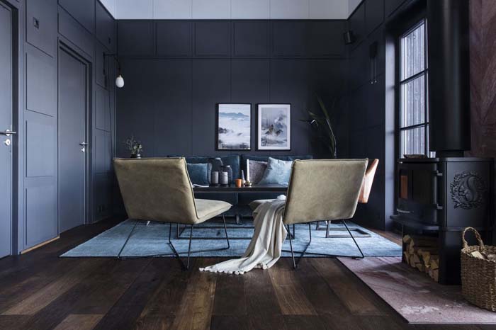 Modernia, tummaa ja rustiikkia
