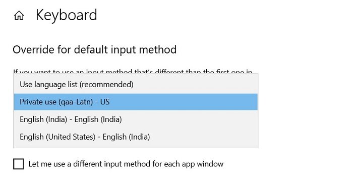 Cómo eliminar el teclado de configuración regional desconocida en Windows 10