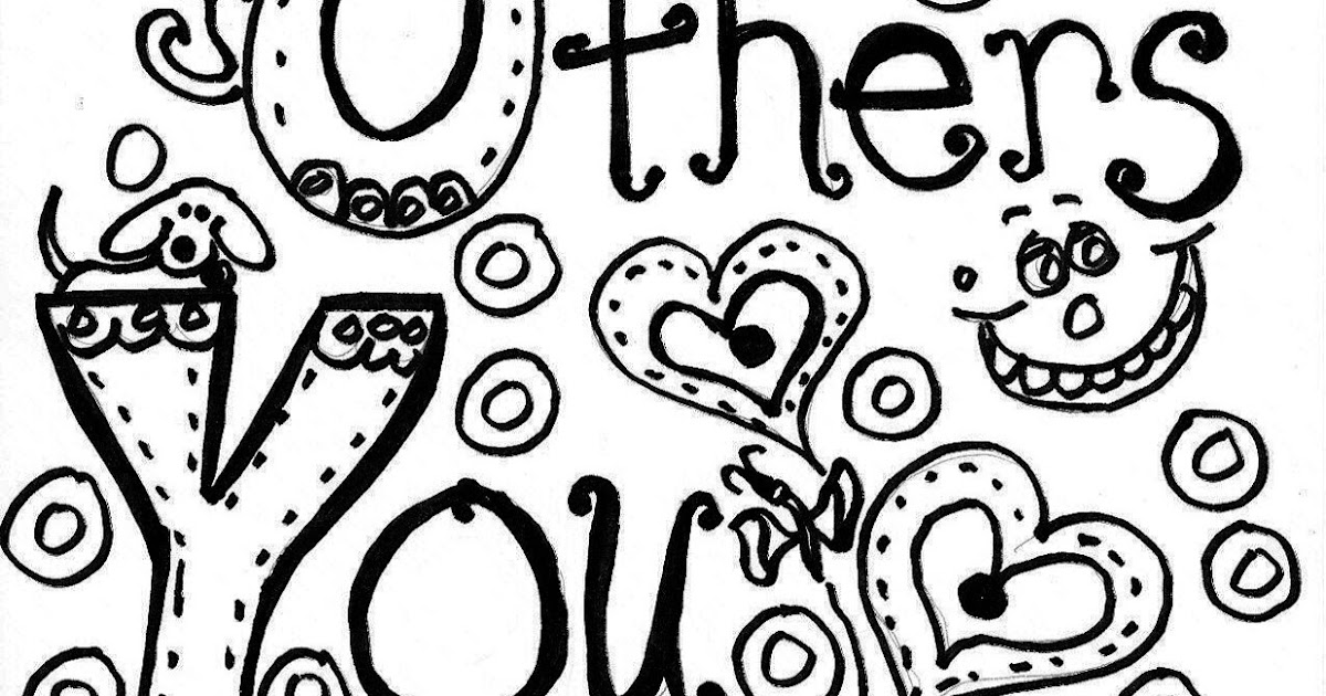 Children's Gems In My Treasure Box: Jesus Others You Coloring Page and ...