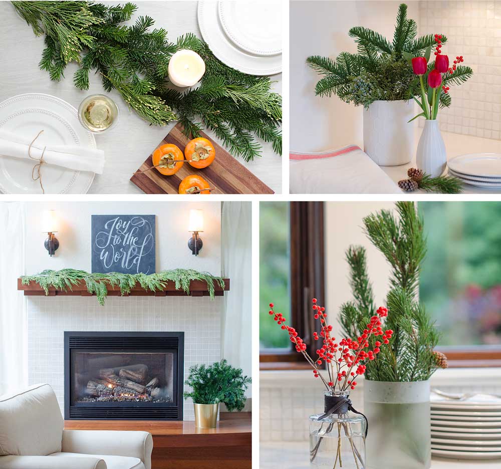 Low Centerpiece With White Hydrangea Green Cymbidium Green