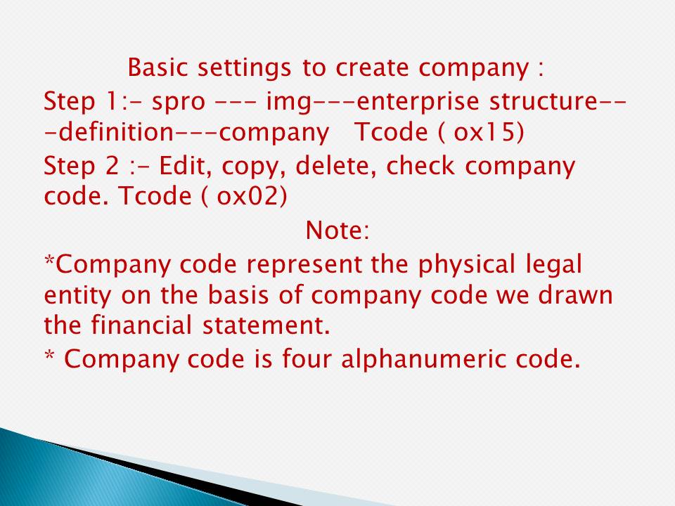 JMD INFO How to create company and company code in SAP FI / Tcode