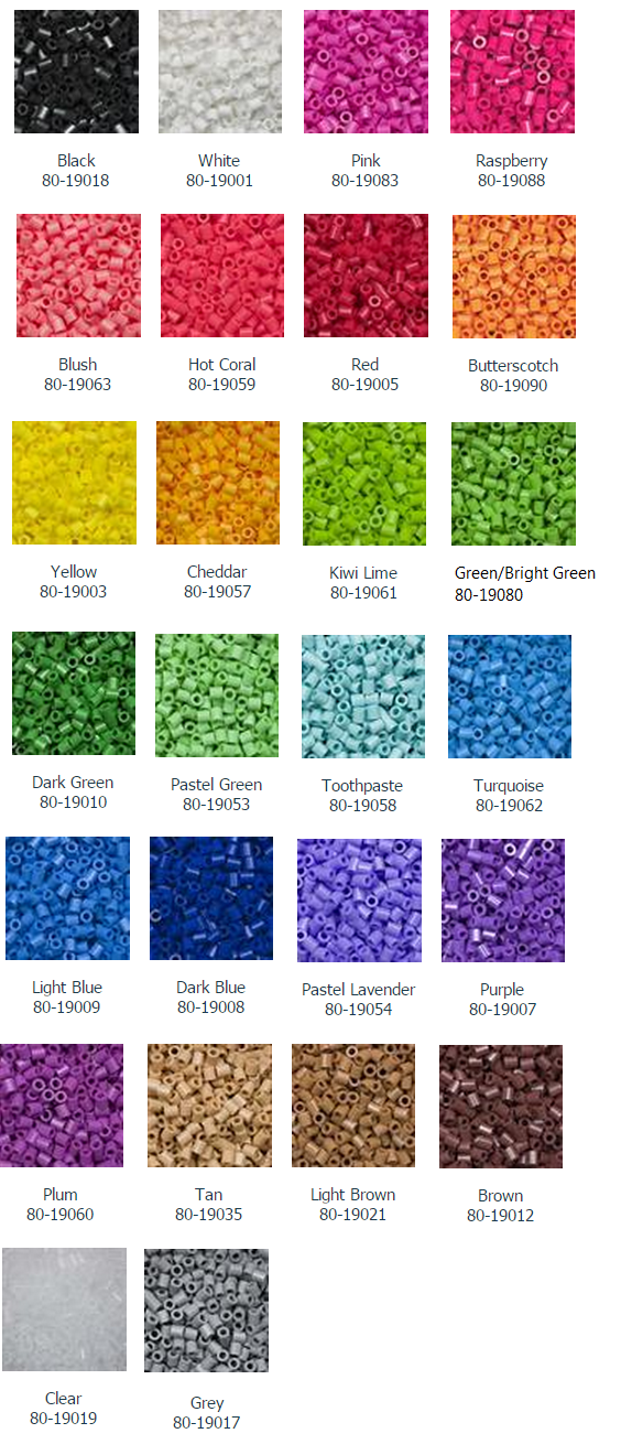 Perler Bead Color Chart 2018