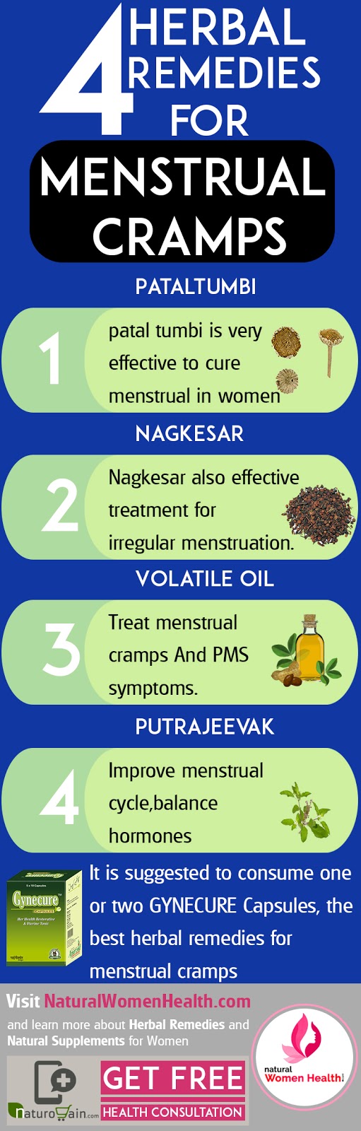 Herbal Remedies for Menstrual Cramps to Stop Period Pain Naturally
