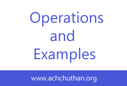 C++ Operations & Examples