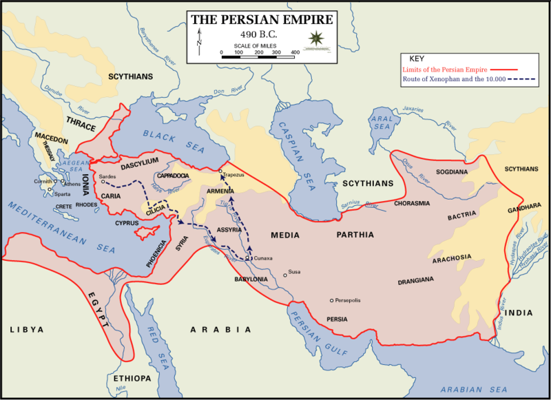 File:Achaemenid Empire at its greatest extent according to Oxford