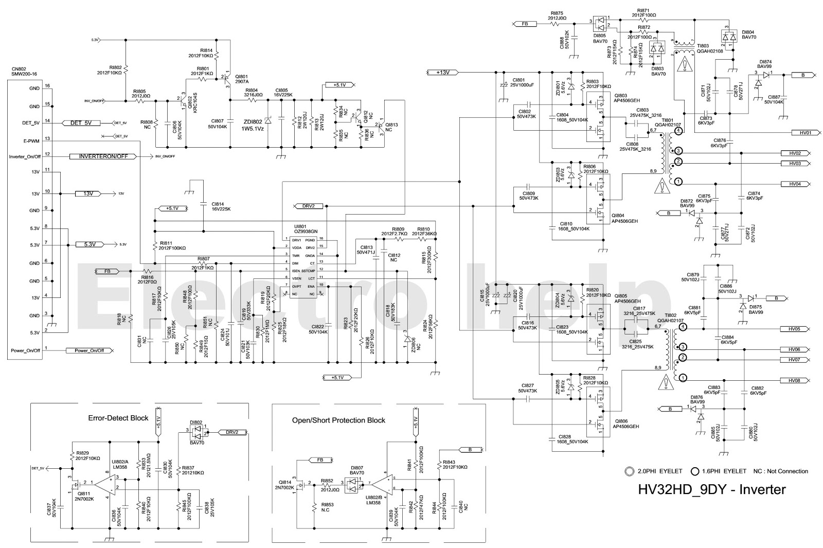 Electro help: SAMSUNG LCD TV Power Supply BN44 00438A HV332HD Power and