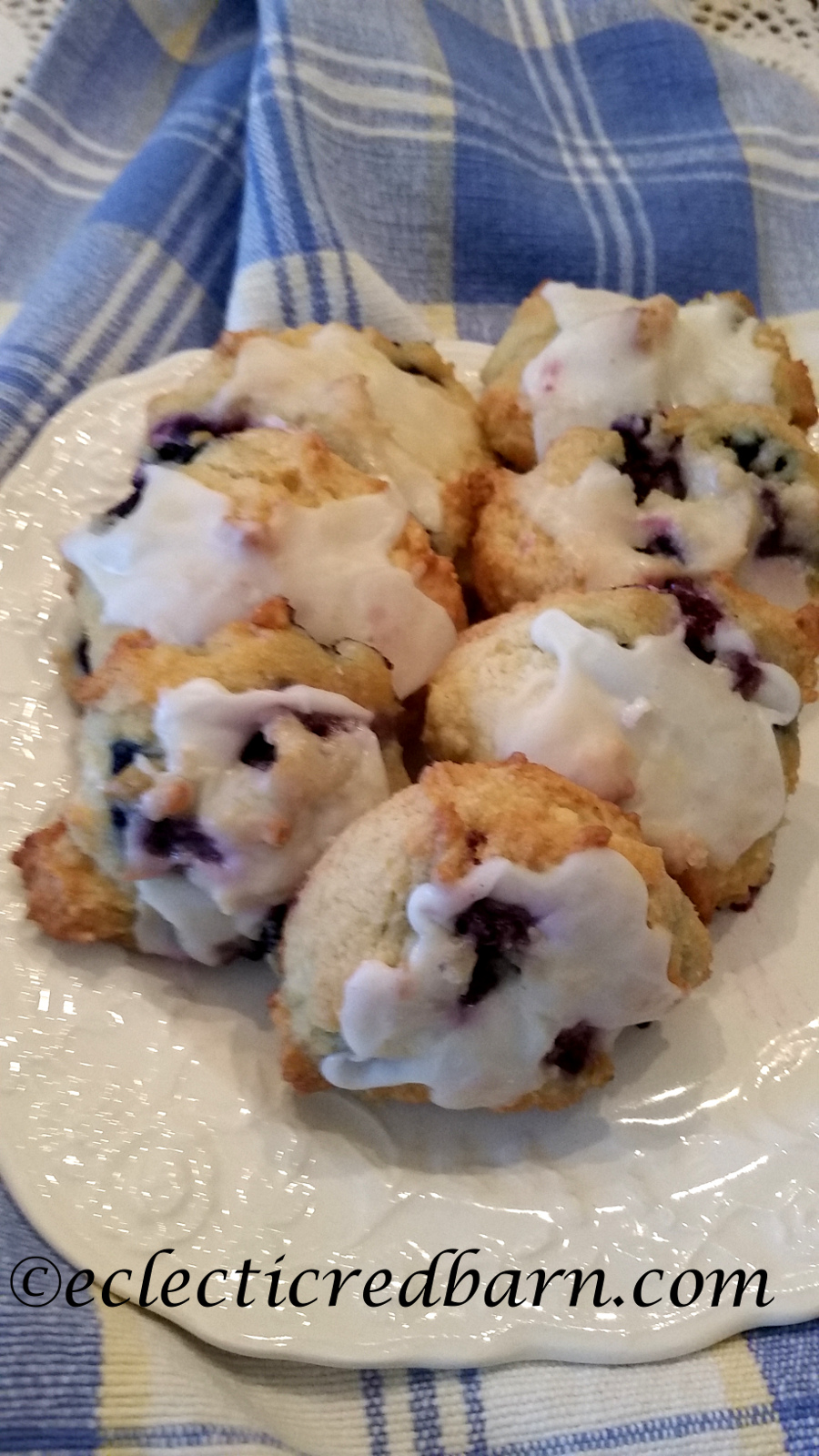 Lemon Blueberry Cream Cheese Cookies