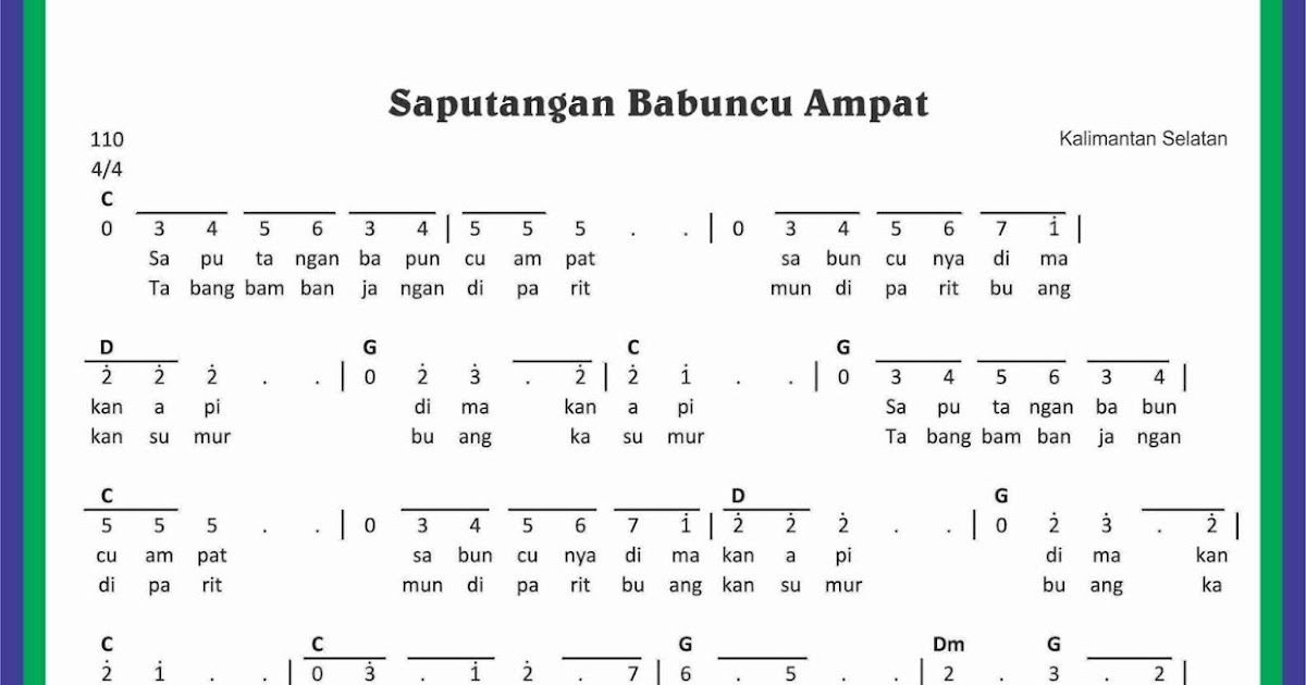 Lirik Lagu Sapu Tangan Putih