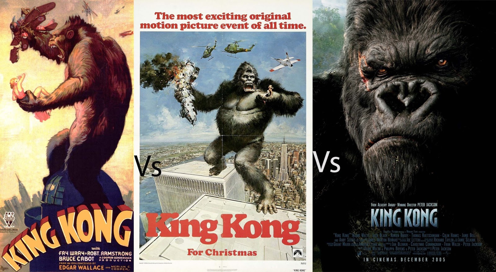 The Film Ferret King Kong 1933 vs 1976 vs 2005 Conclusion