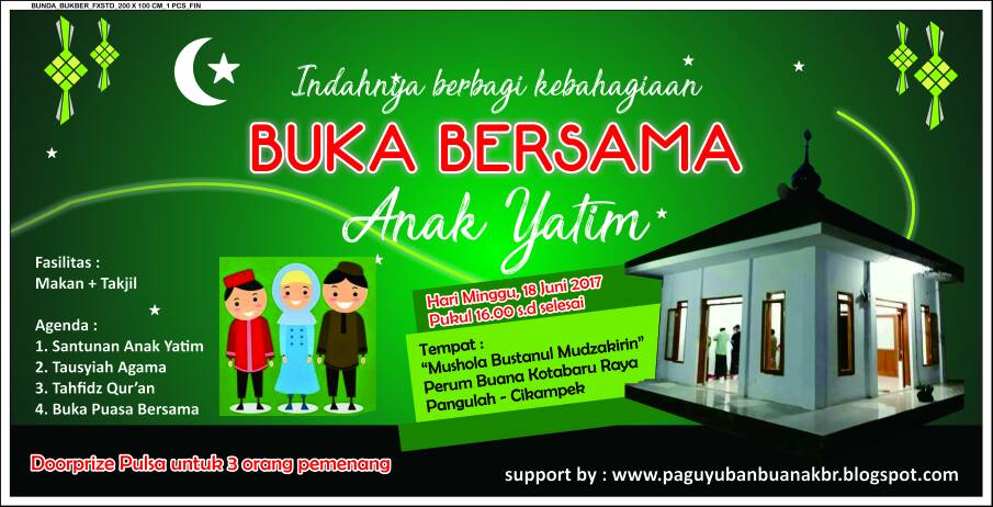 Banner Buka Bersama Dan Santunan Anak Yatim desain