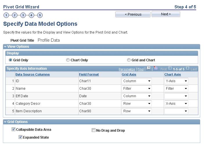 Deepak's PeopleSoft blog PeopleSoft Pivot Grid