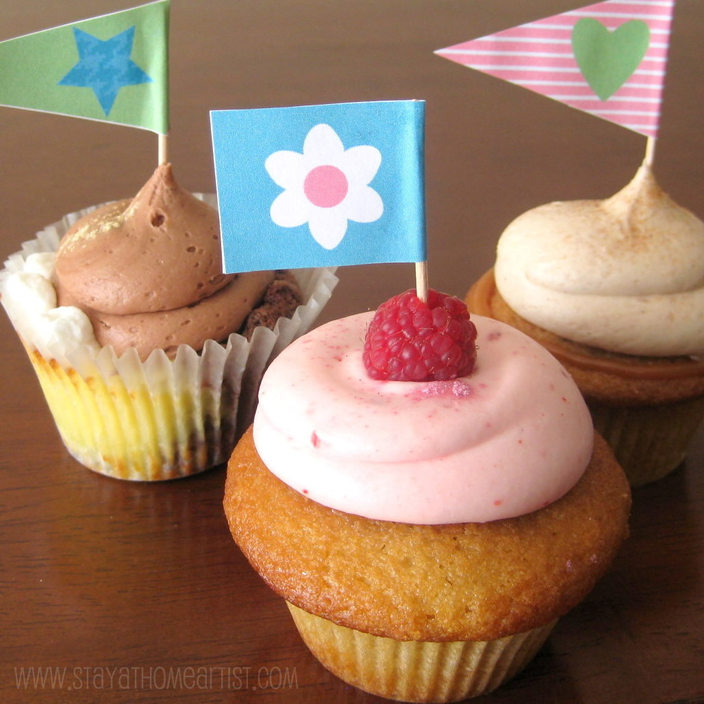 stayathomeartist com: spring toothpick flags (free printable)