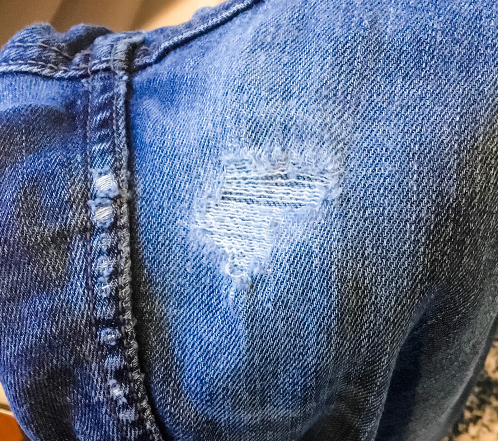 Repairing Beloved Jeans | No Rules after 50