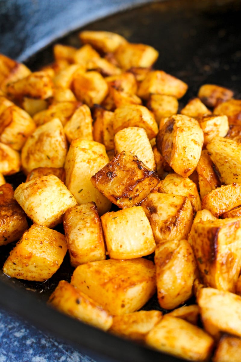 Pan Fried Cajun Turnips | The Two Bite Club