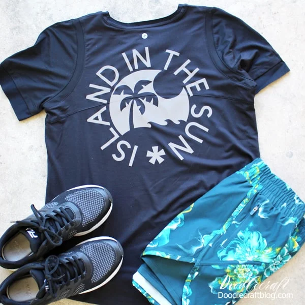 DIY Running Shirts with Cricut SportFlex Iron On Vinyl - The Idea Room