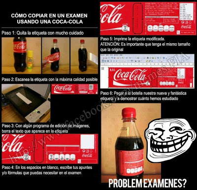 Como copiar en un examen con una Coca-Cola