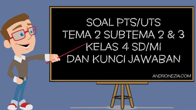 Soal PTS/UTS Kelas 4 Tema 2 Subtema 2 & 3 Semester 1