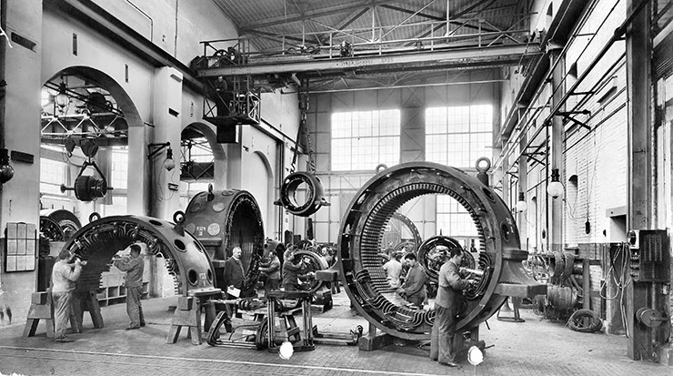 Один из первых заводов Siemens Компания Siemens