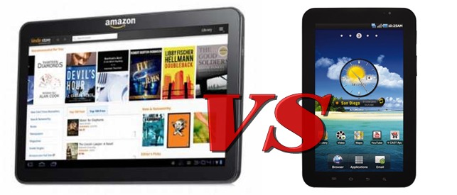 Kindle-Kindle fire vs Samsung Galaxy Tab 7
