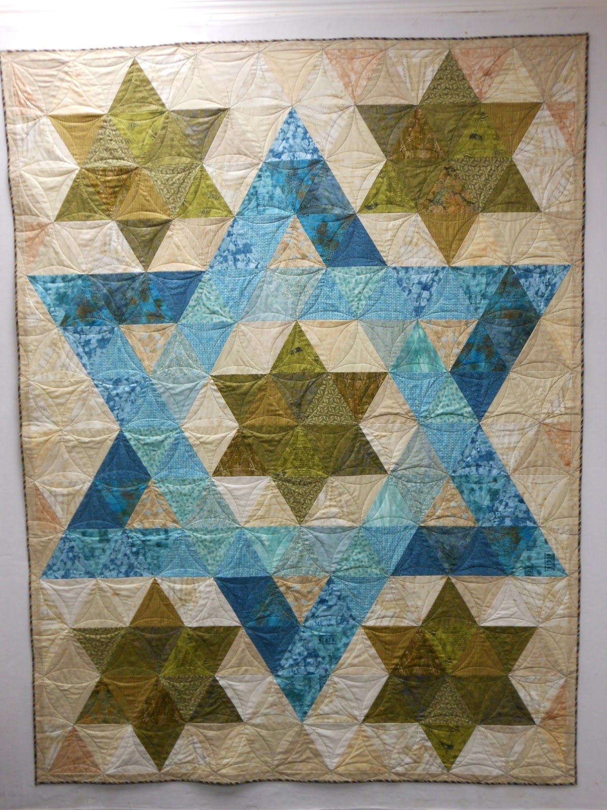 Quilting After Dark: Star of David finished!
