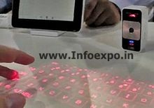 Infrared keyboard or Projection keyboard is the latest form of keyboard technology