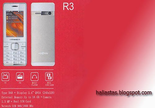 Advan Hammer R1 Harga Advan Hammer R1, R3, R5, dan R7, HP Murah 200 Ribuan