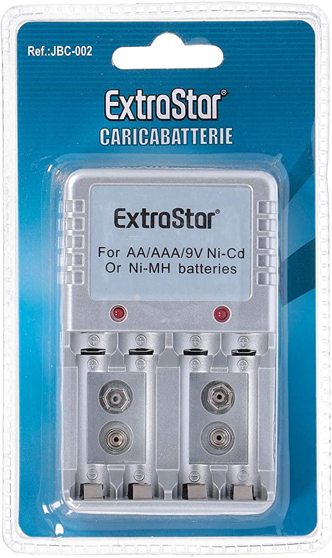 ExtraStar 3 pacchetti 3 batterie dipolo rettangolo lunga durata 9V