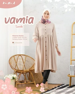 Tunic Terbaru Vamia Tunic By Kania, Pakaian Para Wanita yang Ingin Tampil Anggun dan Menarik
