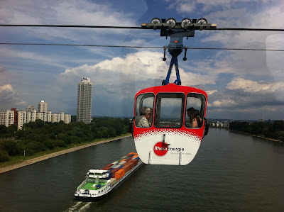 , Cruzar el Rhin de Colonia &#8211; Mit der Seilbahn in Köln über den Rhein, Mario Schumacher Blog