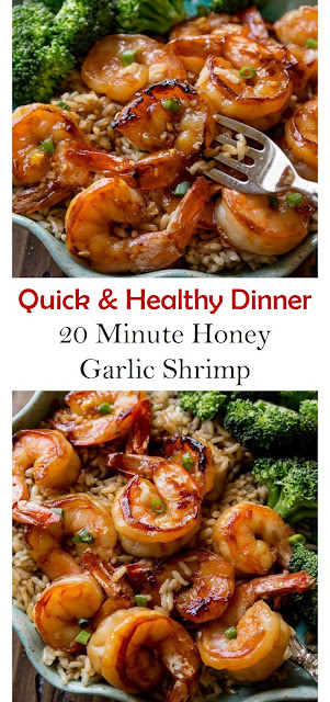 Quick & Healthy Dinner: 20 Minute Honey Garlic Shrimp Recipe