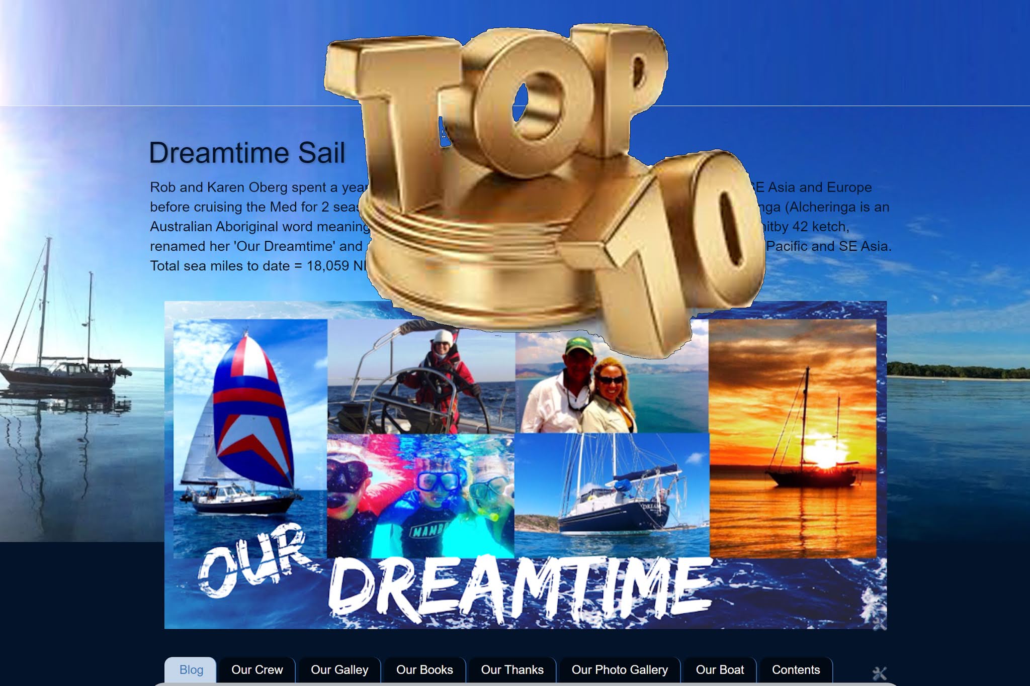 Dreamtime Sail Dreamtime Sail a Top Ten Australian Sailing Blog.