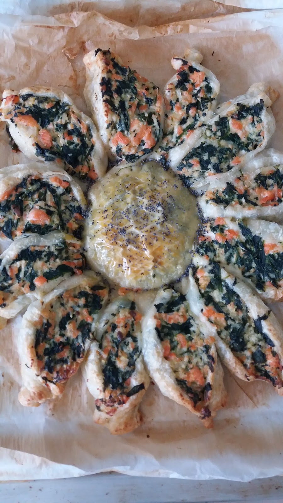 Flovicook Tarte Soleil Au Saumon Frais Epinards Et Fromage