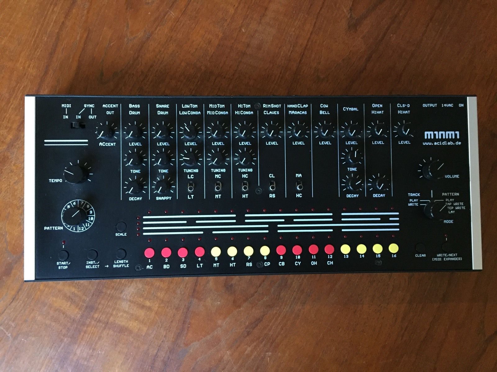 MATRIXSYNTH Acidlab Miami Analogue Drum Machine Roland TR808 Clone