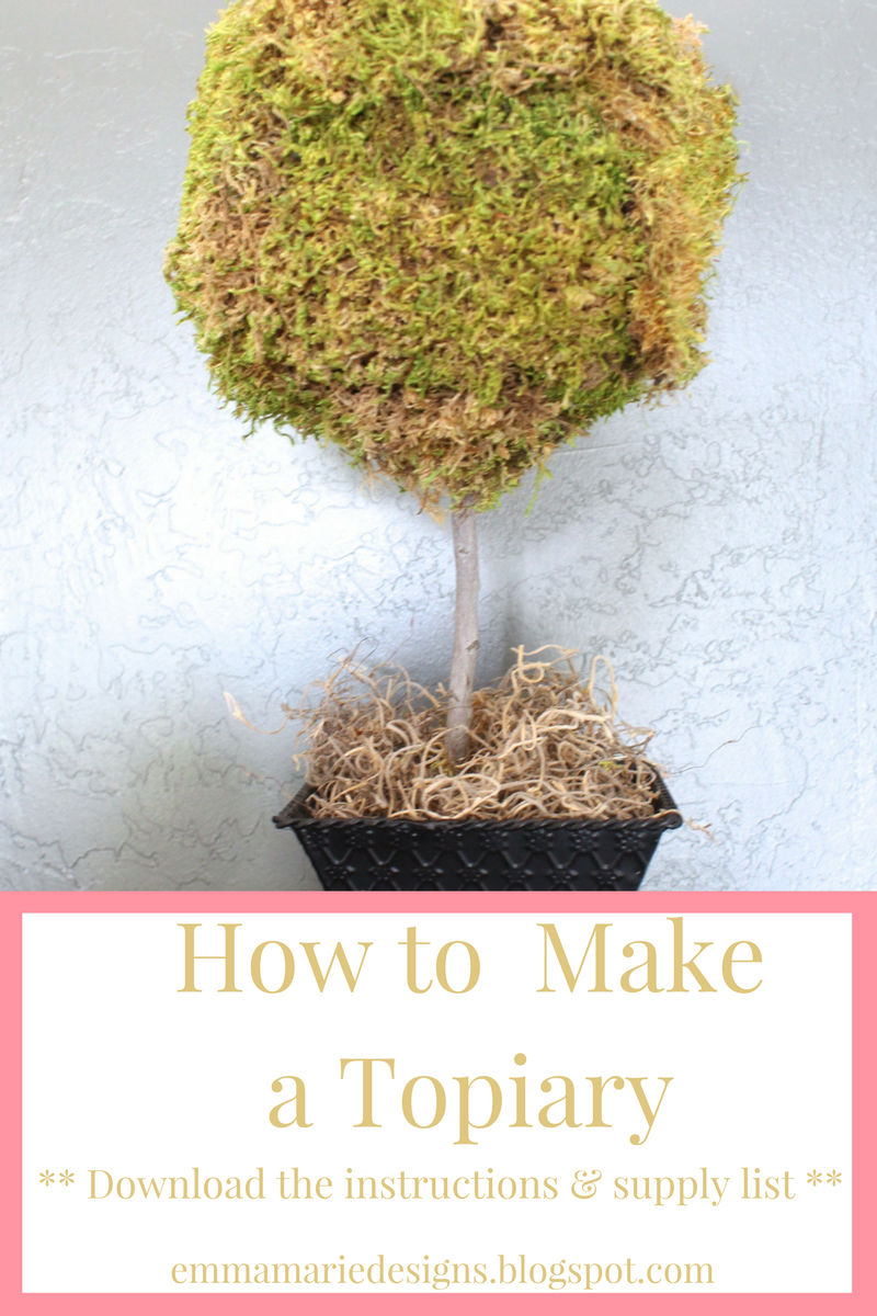How To Make a Topiary Emma Marie Designs