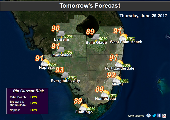 Ralph's Tropical Weather UPDATED MIAMI AND VICINITY 7DAY FORECAST