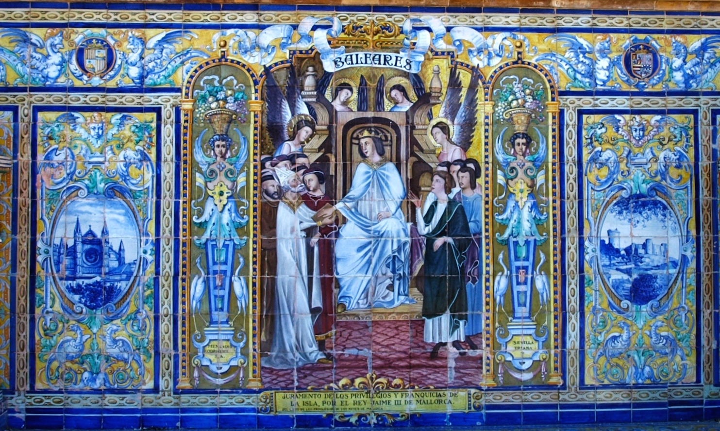 Sevilla Daily Photo Los bancos de la Plaza de España (9) Islas Baleares.