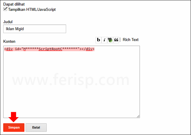 Cara Memasang Lazy Load Iklan Mgid di Blog Cara Memasang Lazy Load Iklan Mgid di Blog