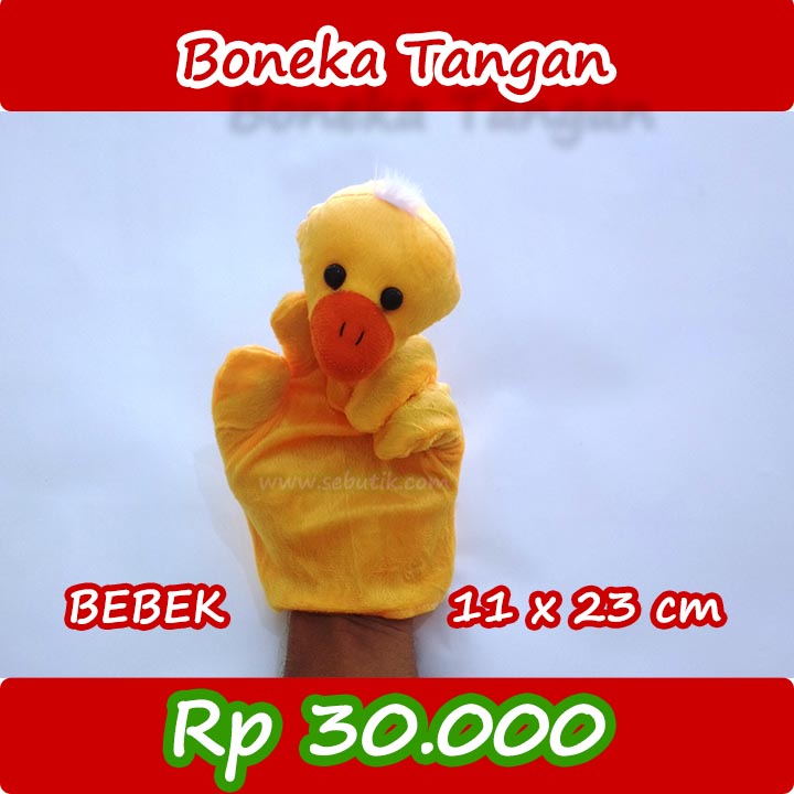 Boneka Tangan Hewan Bebek Sebutik Edutoys