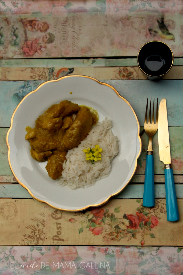 Apple chicken curry