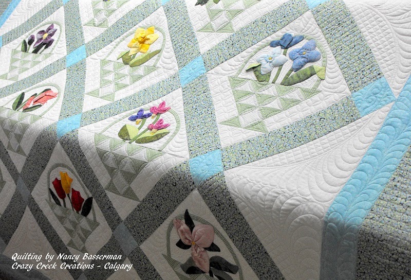 Basket Quilt - Hand Appliqued by Pat