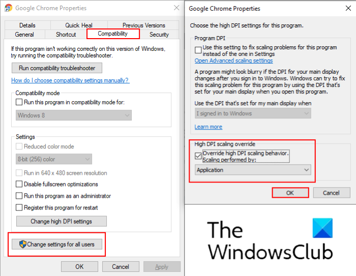 Windows-schaalproblemen voor apparaten met een hoge DPI