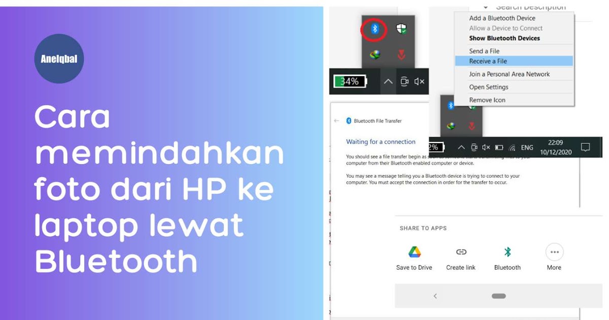 Cara Memindahkan Foto Dari Hp Ke Laptop Dengan Bluetooth Aneiqbal