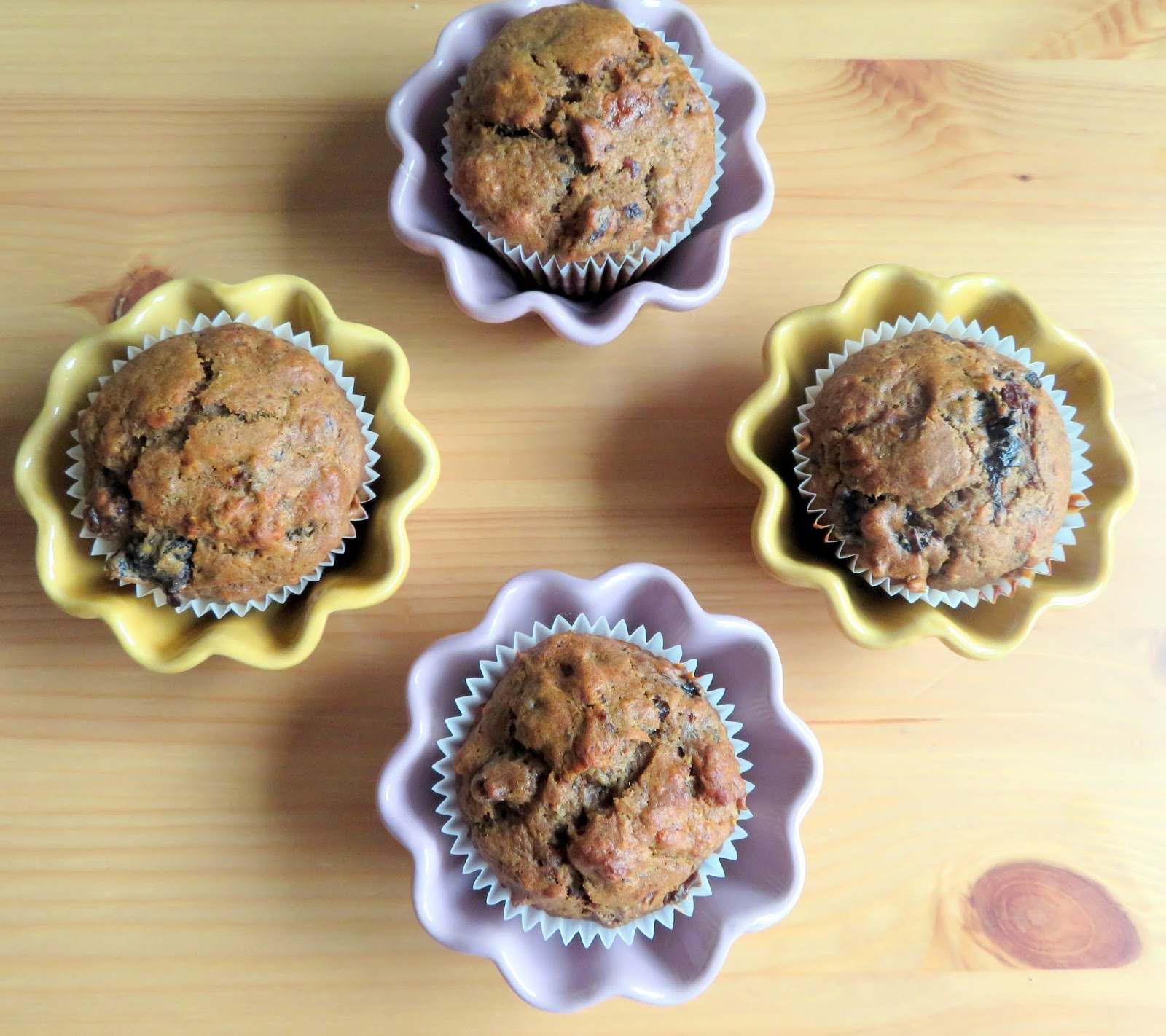 Fruit & Nut Muffins The English Kitchen
