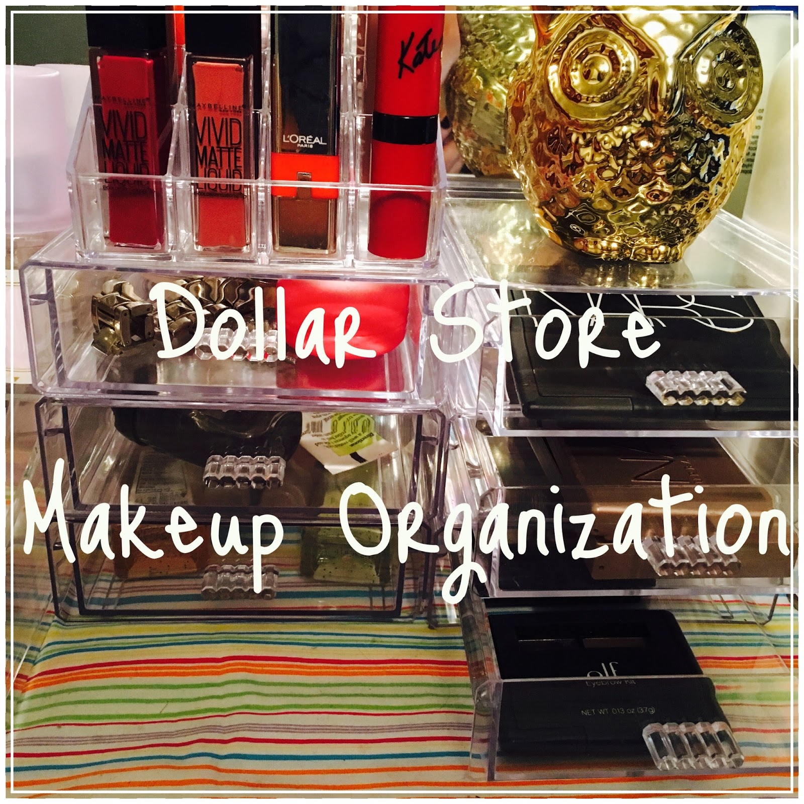 Dollar Tree Makeup Organization chic was her middle name