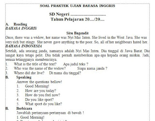 Pelajaran Bahasa Inggris Kelas 6 Guru Galeri
