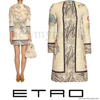 Crown Princess Mary wore Etro Paisley Print Tweed Coat